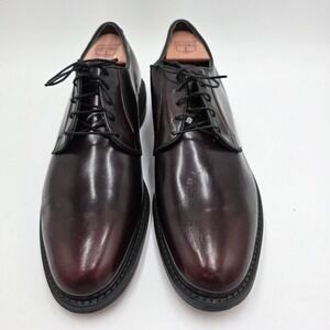 Stuart Weitzman Men's Burgundy Oxford Dress Shoes Leather Cap Toe